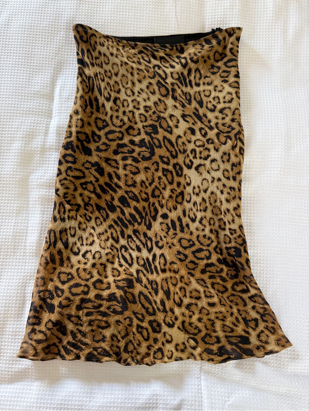 Nili Lotan Relana Leopard-Print Silk Midi Skirt Size 0